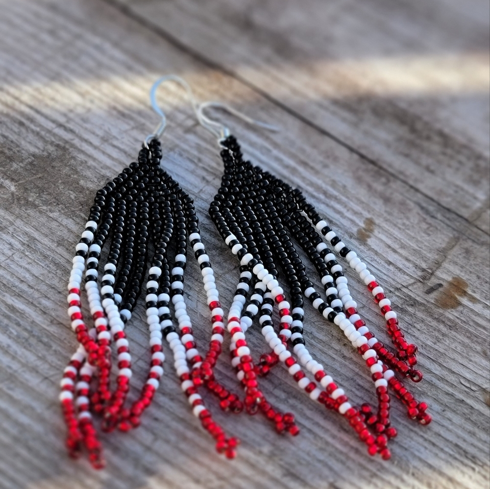 Handmade beaded earrings